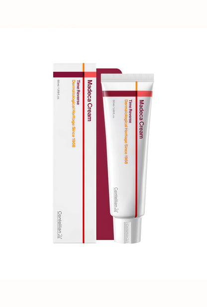 CENTELLIAN 24 Madeca Cream Time Reverse(1.69fl oz) - Advanced Fast-Absorbing & Nourishing, Hydrates, Firms & Reduces Wrinkles, Low Irritation, Korean Skin Care Centella Asiatica, Collagen